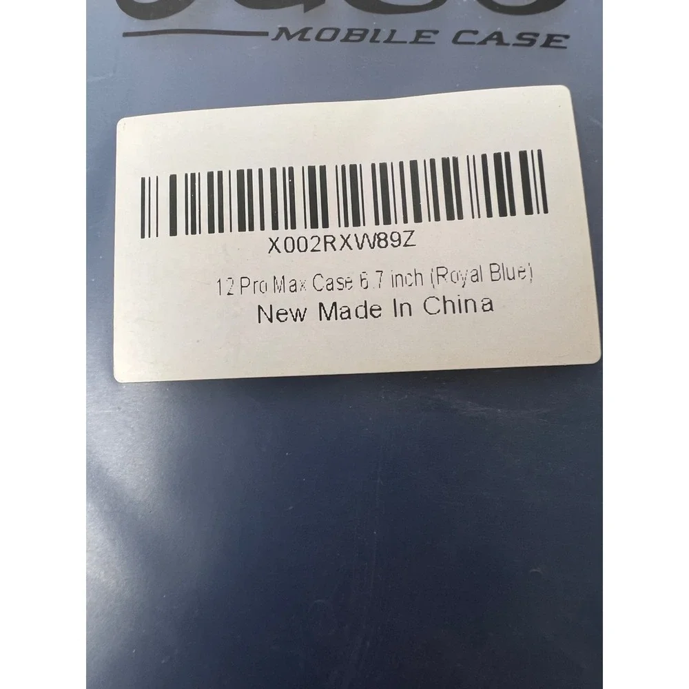 iPhone 12 Pro Max Case 6.7 inch Royal Blue Jelly Slim Flexible Cover New